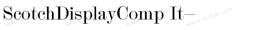 ScotchDisplayComp It字体转换